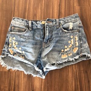 Free People jean shorts